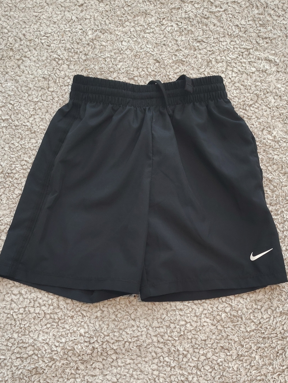 Nike Black Athletic Shorts with Swoosh